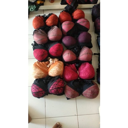 bh Bandung size 40 bh brukat tanpa kawat bh busa tipis bra wanita jumbo