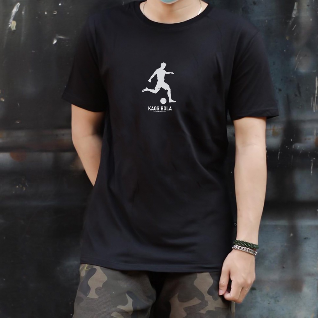 Kaos Pria / Baju Kaos Pria / Kaos Distro Pria Keren Dewasa Cowok Laki Laki Keren Kaos Bola Hitam