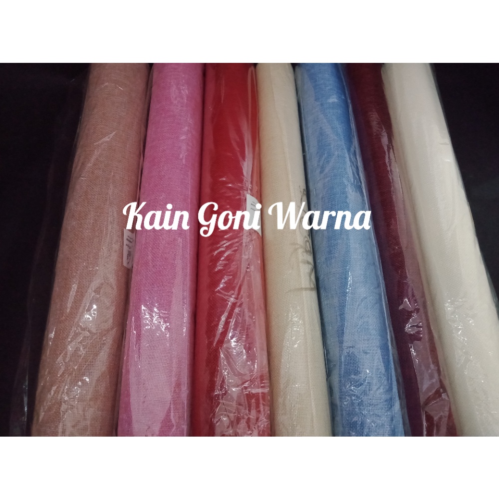 Kain Goni Warna / Kain Burlap / Kain Bucket Bunga 50 cm x 48 cm