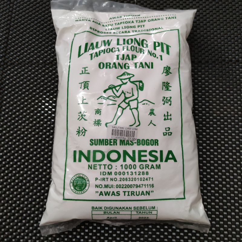 

sagu tani LIAUW LIONG PIT 1KG tapioca flour cap orang tani