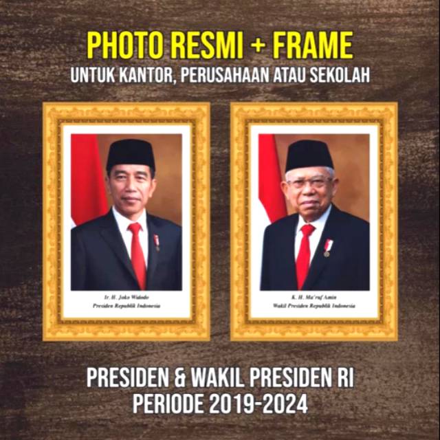 Foto Presiden dan Wakil Presiden RI