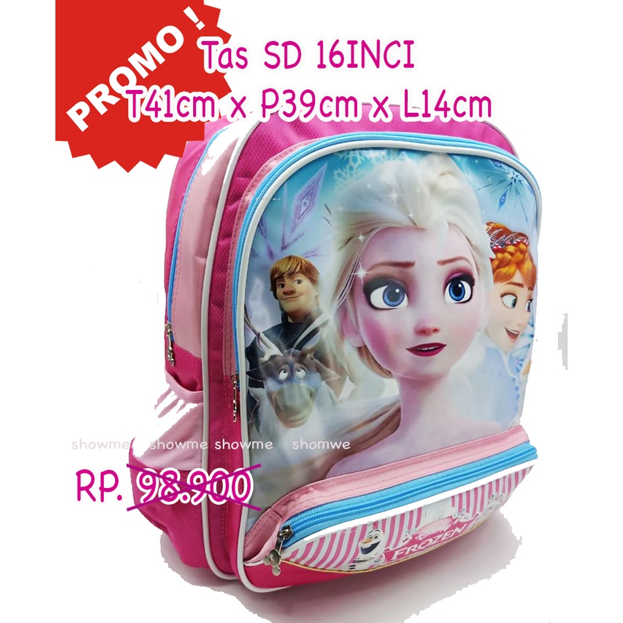 Showme Tas Ransel Anak Sekolah SD 16inci Frozen