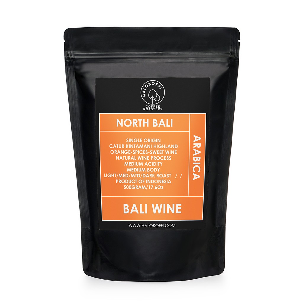 

Kopi Arabika BALI WINE NATURAL 500gr SWEET CITRUS Halokoffi