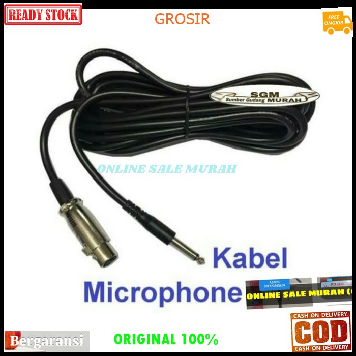 G95 Kabel mic cable mik 4 meter ORIGINAL 100% microphone mikrophone dynamic profesional karaoke vocal vokal G95  Bisa BUAT SEGALA MIC KABEL  Spesifikasi Panjang 4 meter Jack koneksi T/S male to XLR female Unbalanced Warna Hitam G95