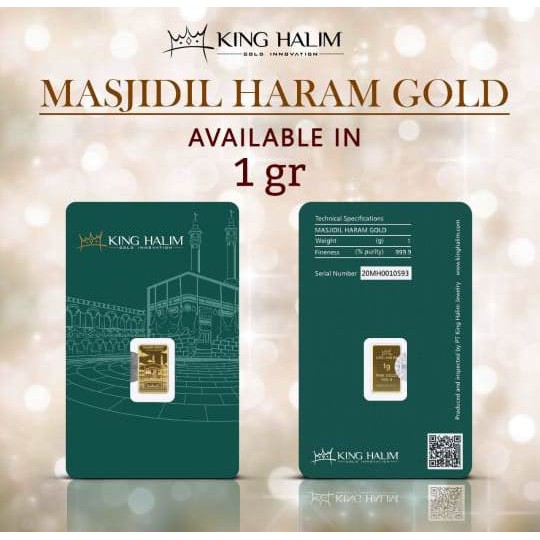 LOGAM MULIA KING HALIM MASJIDIL HARAM 1 GRAM