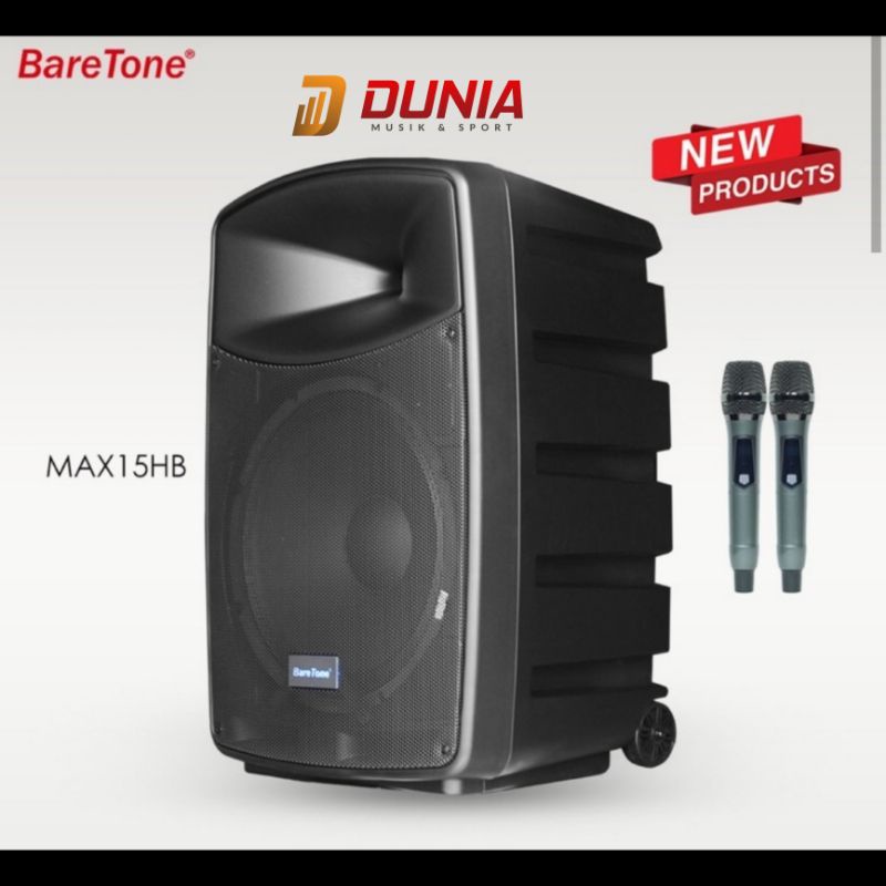 Speaker Portable Baretone MAX 15 HB MAX15HB MAX-15HB