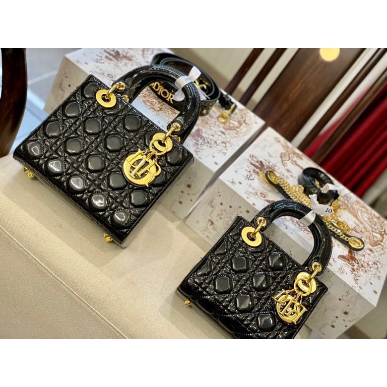 Dior Princess Dior patent leather cross bag