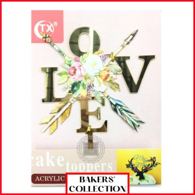 [BC] Cake Topper Love Topper Kue Tart
