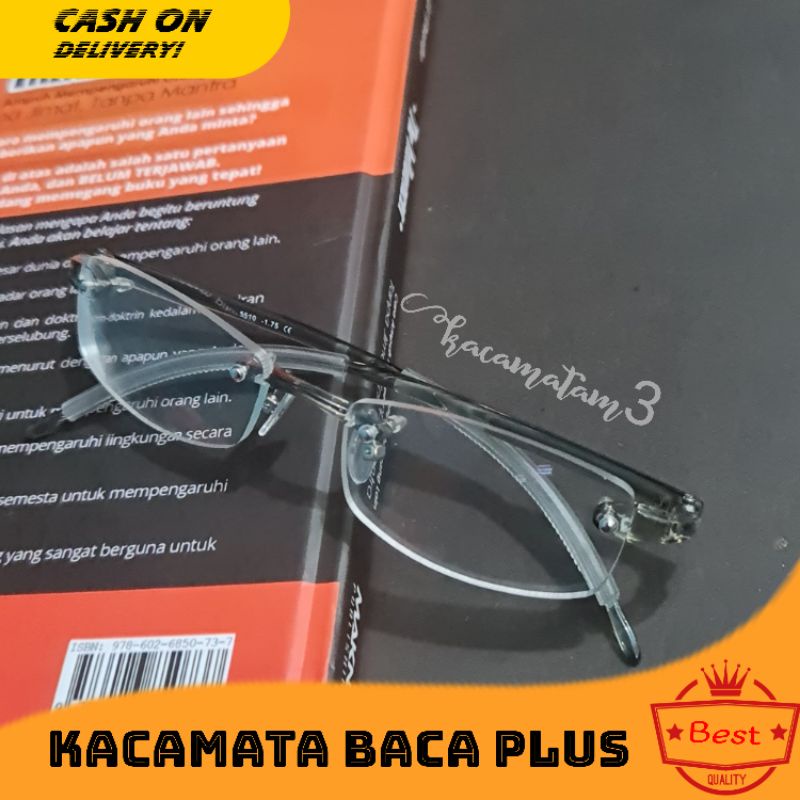 Kacamata Baca Plus-Kacamata Gadget(grey)bonus box lap dan cairan pembersih kacamata