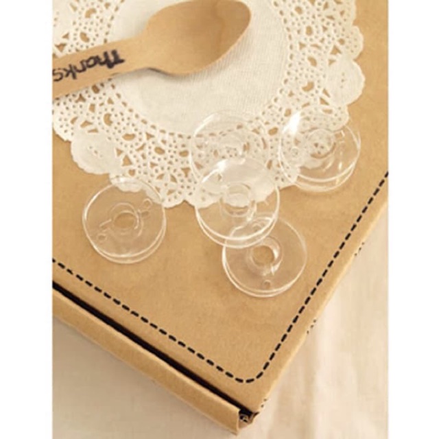 Bobbin kosong clear bobbin transparent spull plastik benang bobbin transparan spul bobin spool