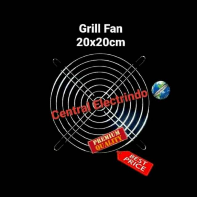 Grill Fan Tutup Fan Besi 20x20cm.