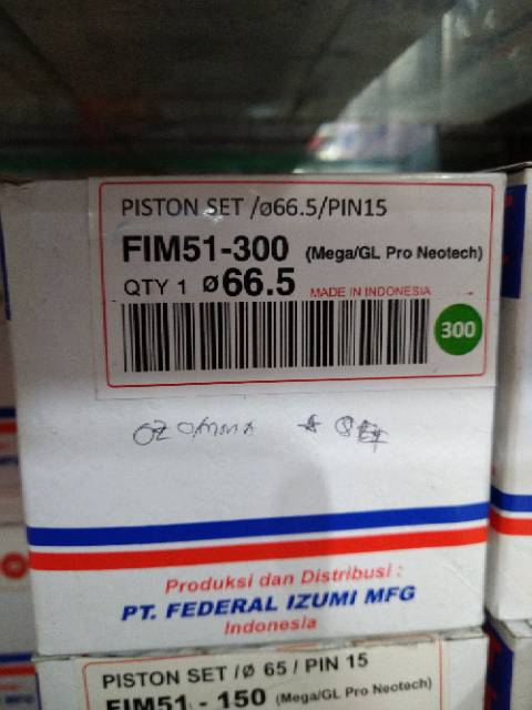 Piston seher kit set gl pro neotech fim 51 63.5 64 64.5 65 65.5 66 66 pin 15-4