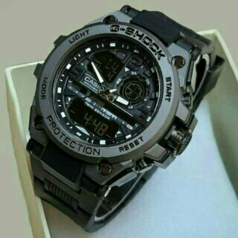 jam tangan casio g shock dual time digital & analog