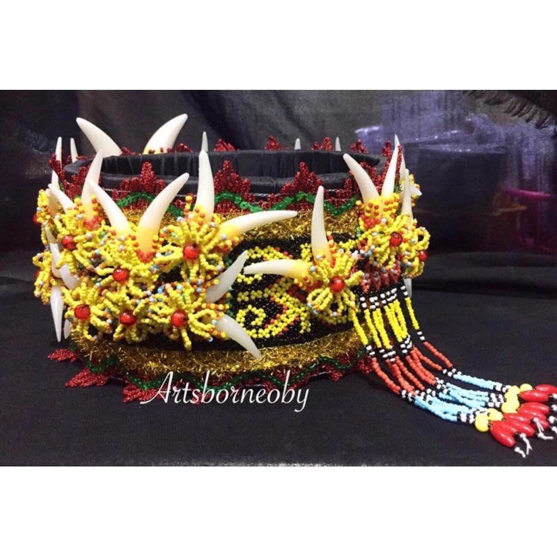 HIASAN KEPALA / TOPI DAYAK KUALITAS SUPER