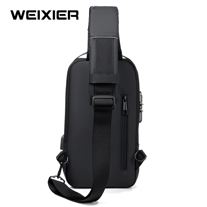 WEIXIER X306 Tas Selempang Pria Shoulder Bag USB Port Anti Maling WK-SBY