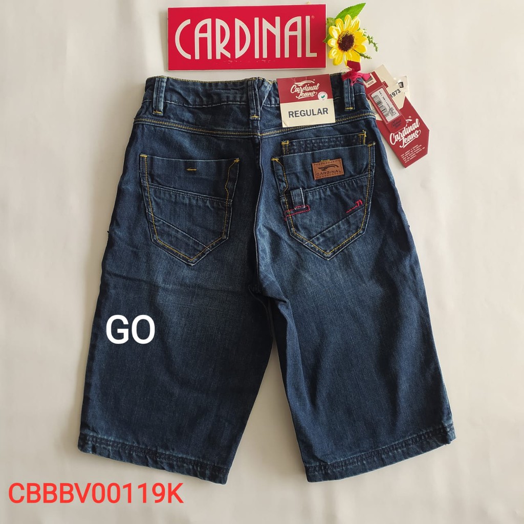 gof 30 CARDINAL CBBBV Celana Pendek Jeans Bermuda Casual Sobek Slimfit Reguler Fit Cowok Dewasa