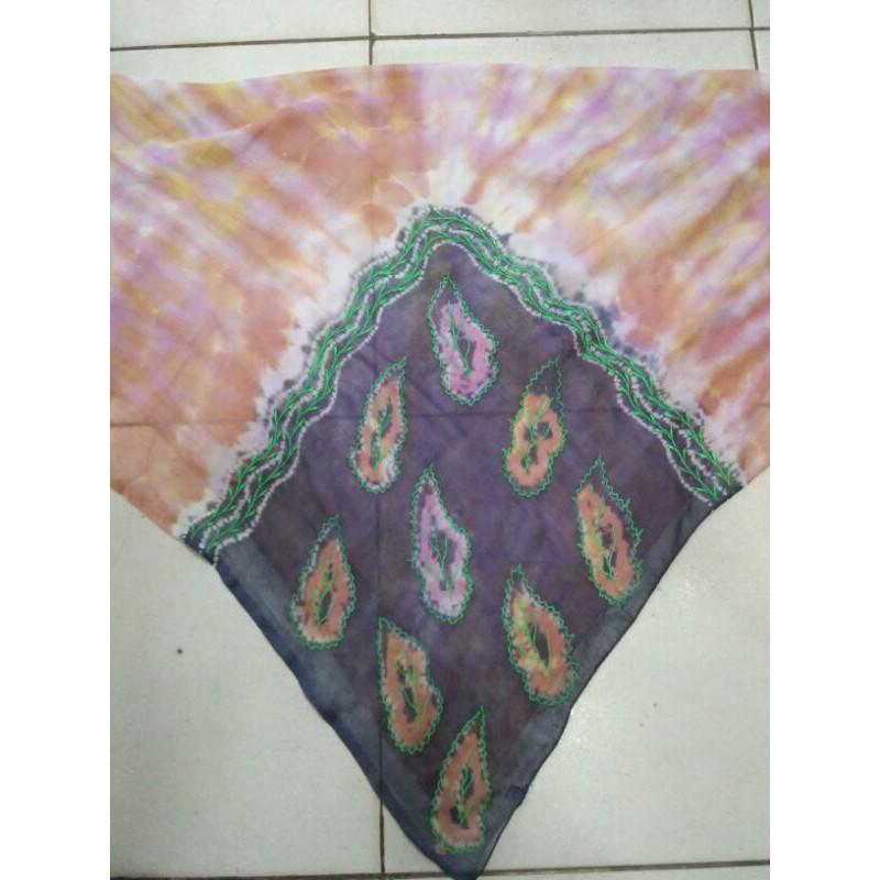 jelbab sasirangan bordir