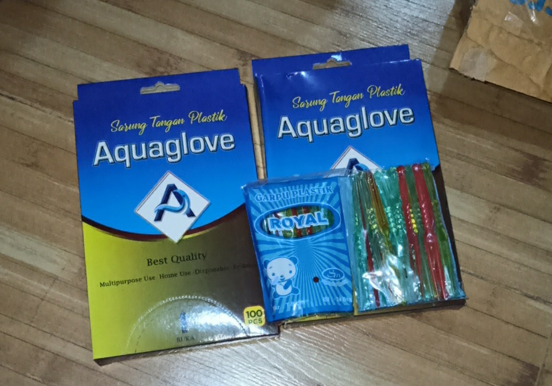 Garpu Plastik Kecil 9cm Warna Untuk Kue Isi 24