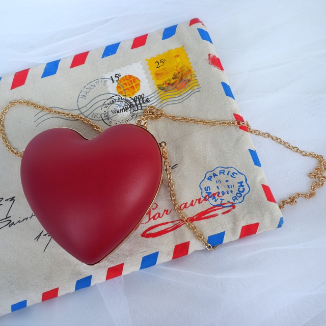 More584 Tas Pesta Love Clutch Bag - Tas Selempang Bahu Wanita Mini Unik - Import