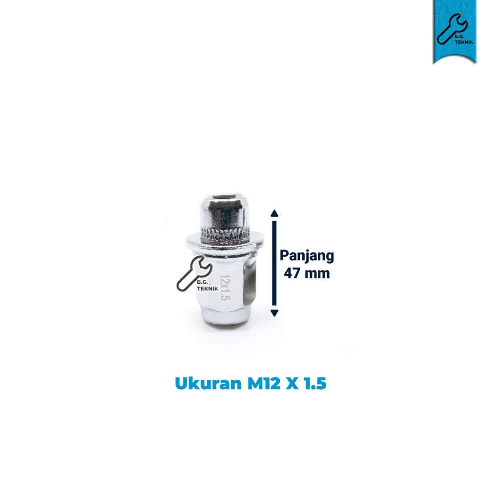 Mur roda Fujita lug nut Innova M12 x 1,5 isi 20 pcs