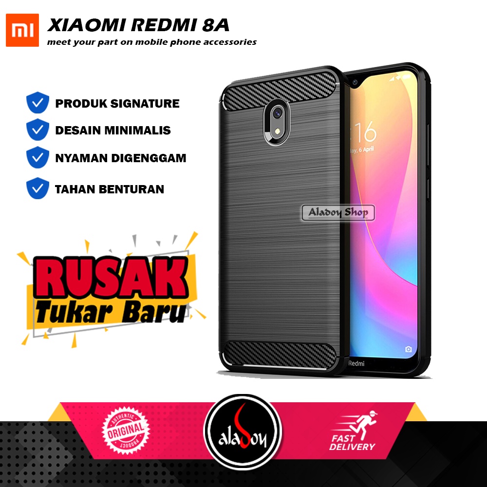 Case XIAOMI REDMI 8A Ultra Slim Carbon Premium Softcase