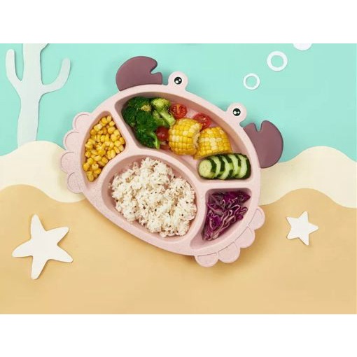 DD - CHILDRENS CRAB PLATE FOR FOOD / PIRING MAKAN ANAK