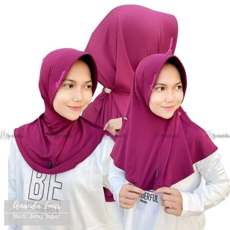 Jilbab Sport Amanda / Bergo Olahraga / Bergo Sport-1