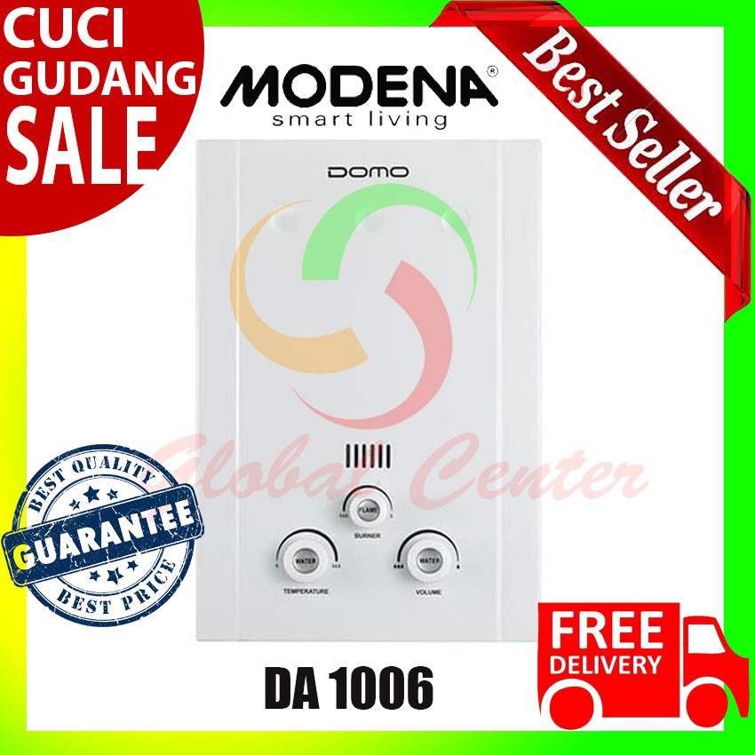 Pemanas Air Gas DOMO DA 1006 By Modena FREE JABODETABEK