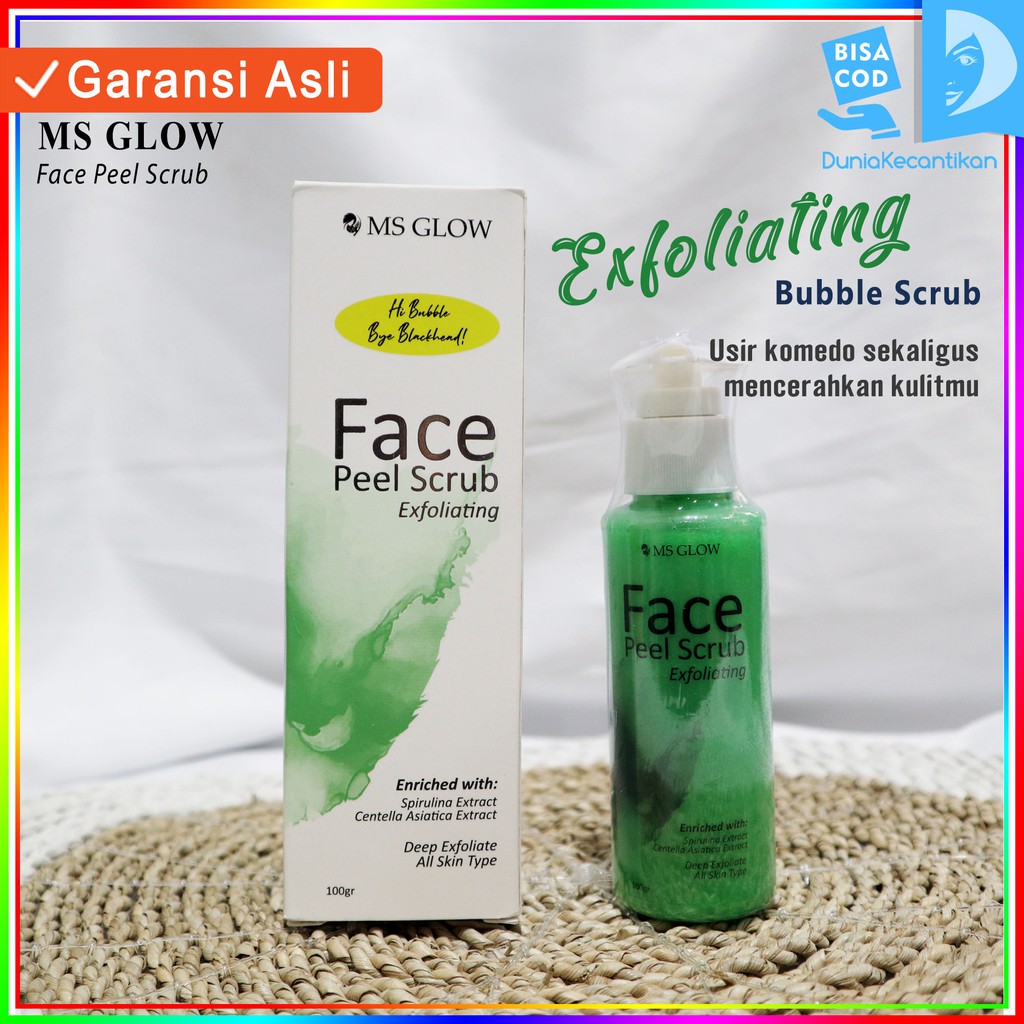 MS Glow Face Peel Scrub MsGlow Face Scrub Peeling Scrub Wajah Peeling