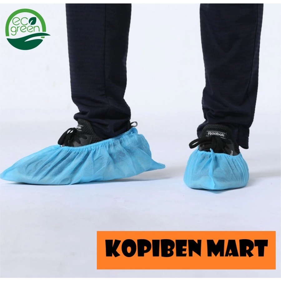 shoes cover eco green disposable / cover sepatu