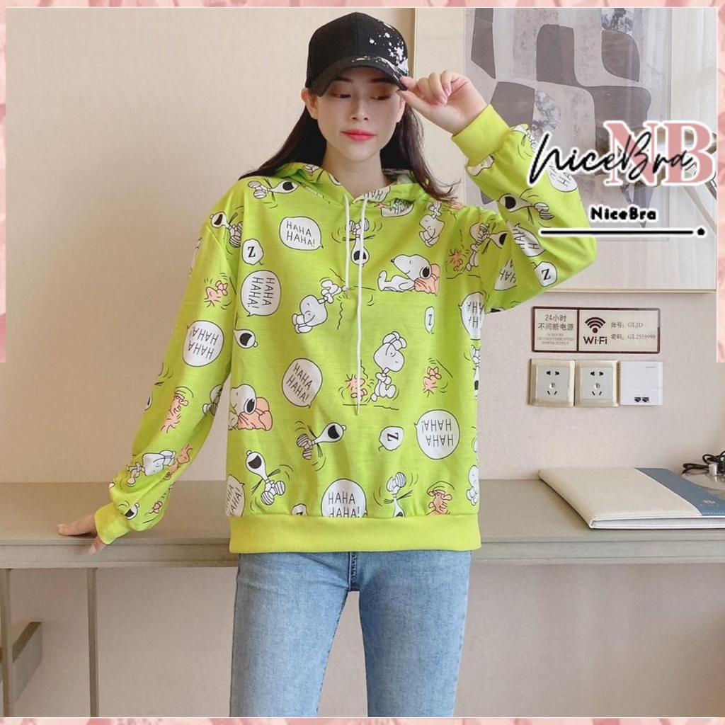 Nicebra Hoodie Sweater Motif Kartun Import Tanpa Kantong 4050