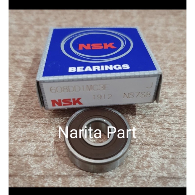 Miniature bearing 608 2rs NSK 8x22x7mm Skateboard Gerinda