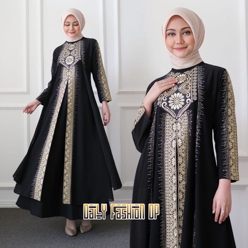 Gamis Turkey 1062 Hawa #135 Dress Busana Muslimah By Original Mega Store Farzolla 2