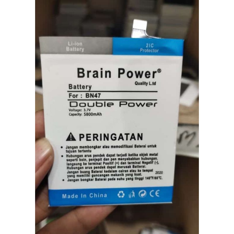 Batre baterai double power Xiaomi BN47