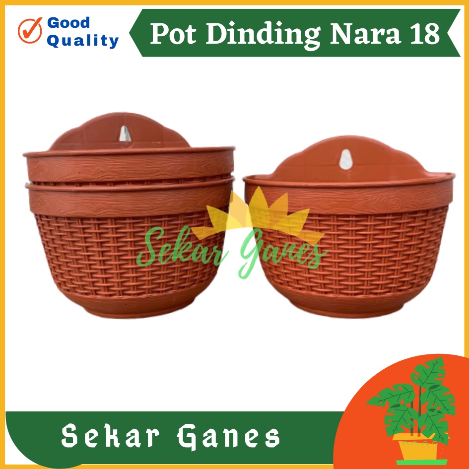 Pot Dinding Nara 18 Merah Bata Merah Coklat Terracota Terracotta Pot Dinding Tempel Tempel Dekorasi Bunga Hias Unik Panjang Kecil Rotan Gantung Pagar Murah Pot Dinding Murah