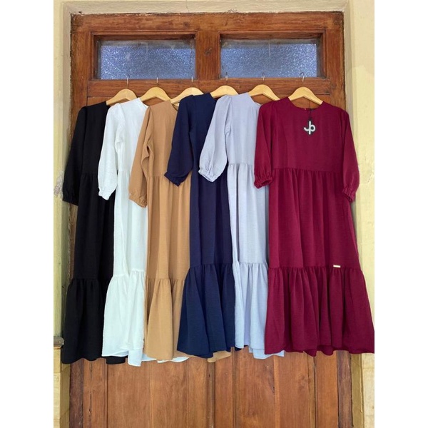 (READY/COD) RIANA DRESS SEMI TUNIK by JOURNEY