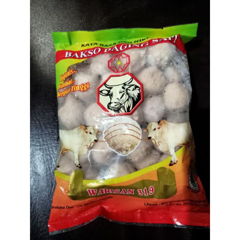 

BAKSO WARISAN 319 SUPER MANTAP isi 50 pcs.Bakso warisan