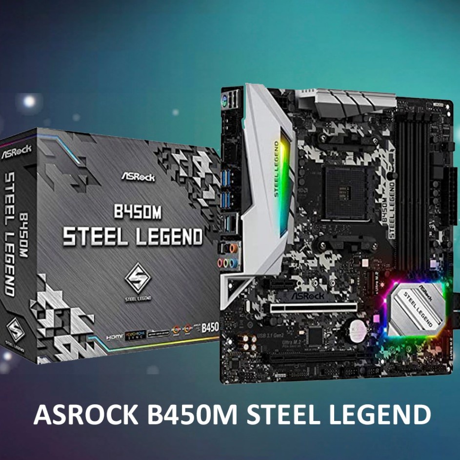 Paket Mobo AMD Ryzen 5 5600G + Asrock B450M Steel Legend