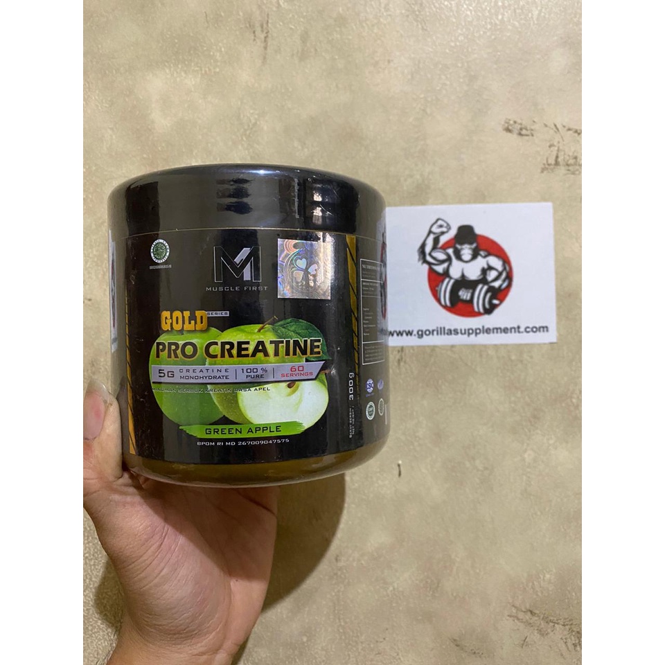 Muscle First Pro Creatine 360 Gram / 60 serving kreatin kretin Gold Series BPOM HALAL MUI MuscleFirst M1 NUTRION NEW UPLOAD BUBBLE GUM MIXBERRY NEW UPLOAD