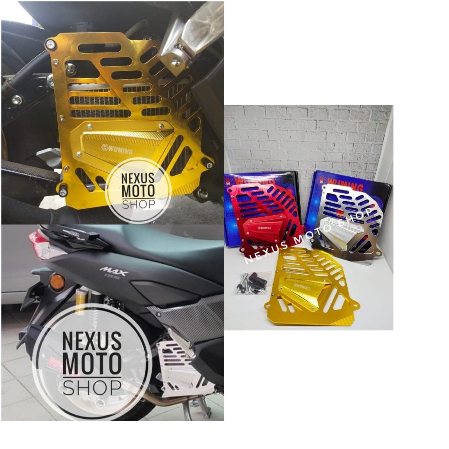 tutup radiator nmax new cover radiator wuming cnc new nmax 2020