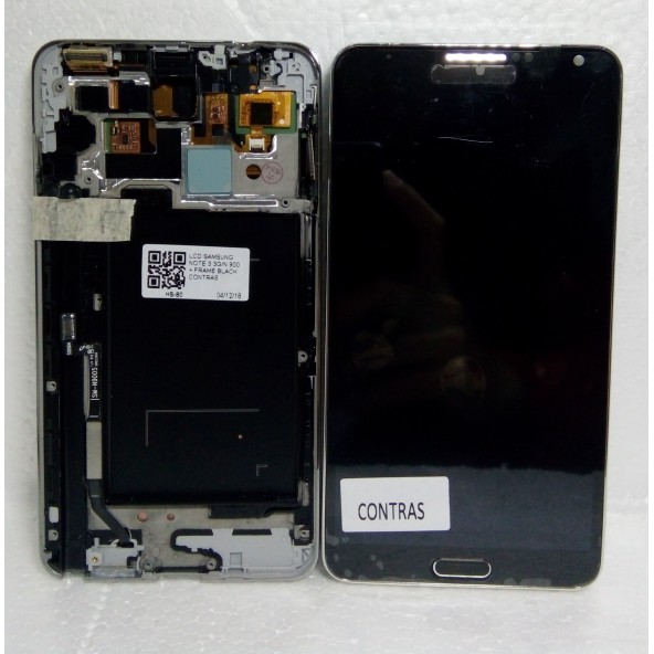 LCD + FRAME SAMSUNG GALAXY NOTE 3 3G/N 900 BLACK CONTRAS