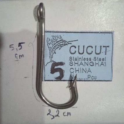pancing cucut no 5 pancing stainless monel