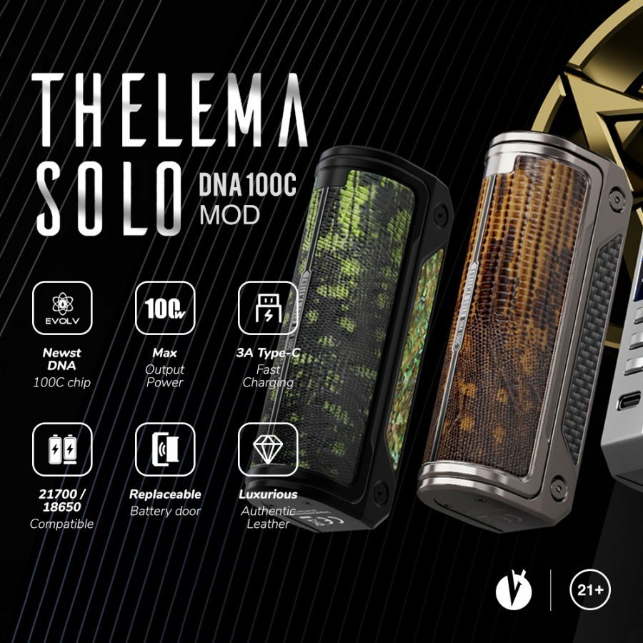 THELEMA SOLO DNA 100C MOD ONLY AUTHENTIC BY LOSTVAPE
