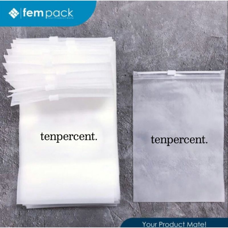 Pre Order Zipper Travel Storage Bag Matte Frosted Custom Logo 15x20