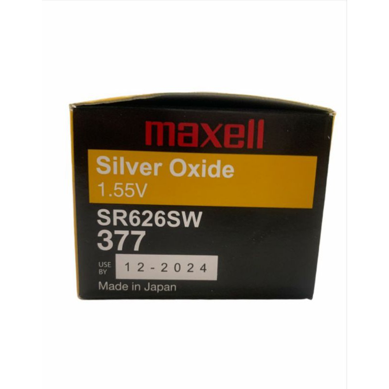 batre jam tangan original maxell 377 Sr626sw