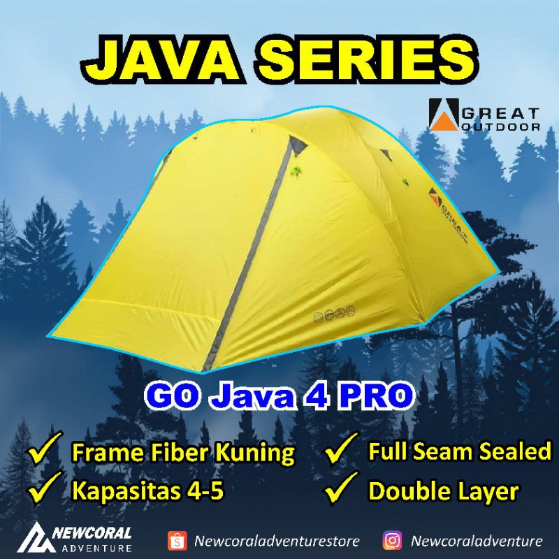 Tenda Great Outdoor Java 4 Pro / Tenda Camping Dome GO Java 4 Pro/GO