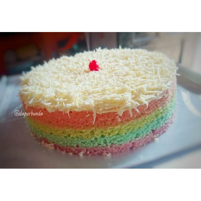 

Bolu Kukus Pelangi / Steamed Rainbow cake