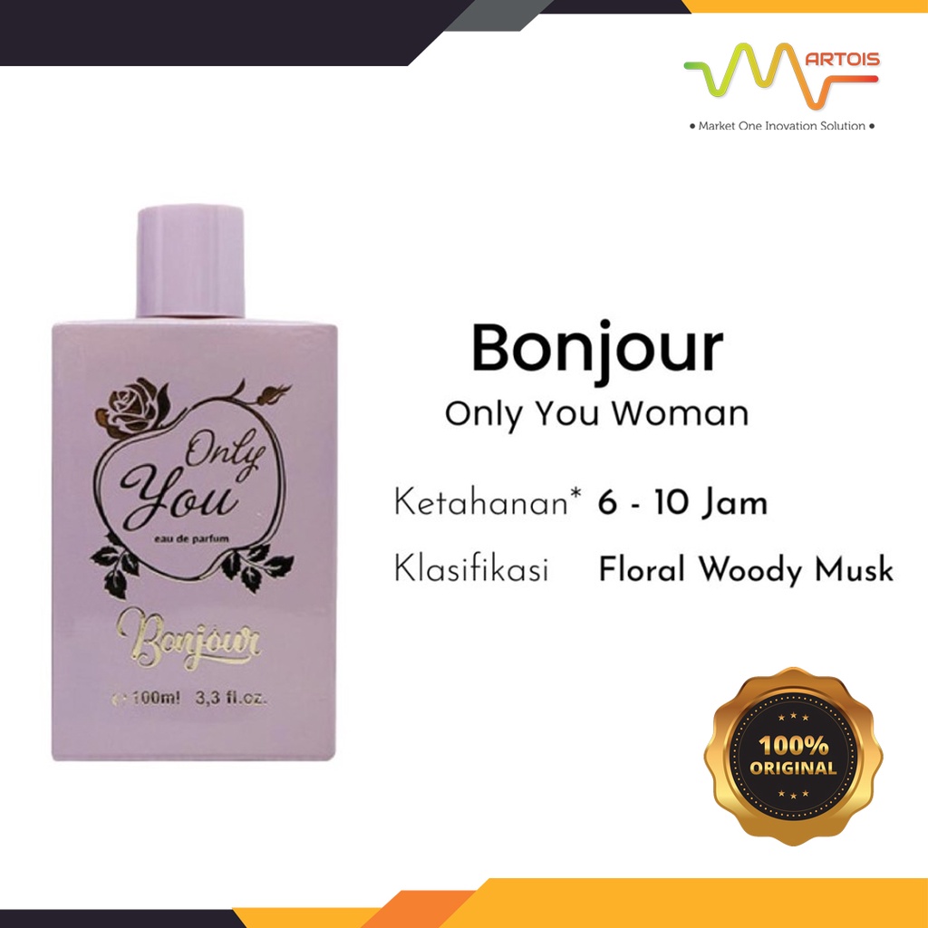 Parfum Original Bonjour Only You Woman Eau De Parfume 100ml