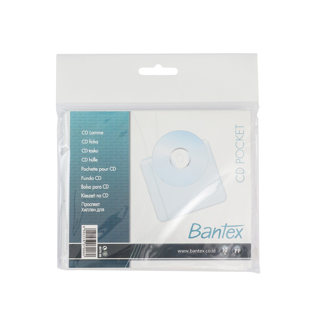 

[BMS Bekasi] Bantex CD Pockets Untuk Binder Isi 10 Lembar - 8070 08