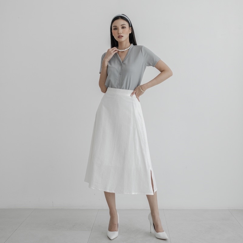 Beige Studio - Fiona Skirt / Rok Midi Wanita / Rok Maxi Wanita